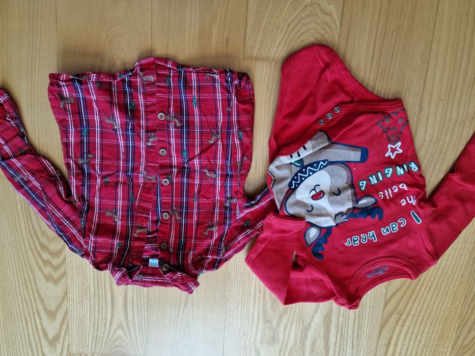 Koszula i body świąteczne