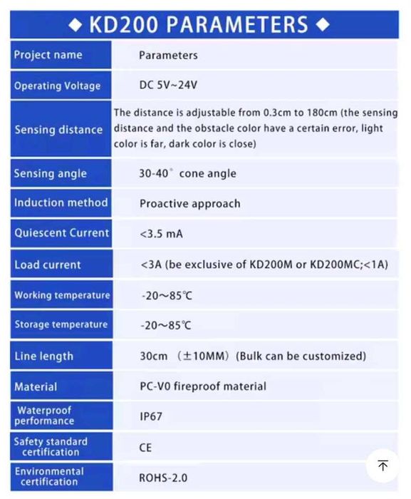 Инфракрасный датчик   NPN NO  DC5-24 В