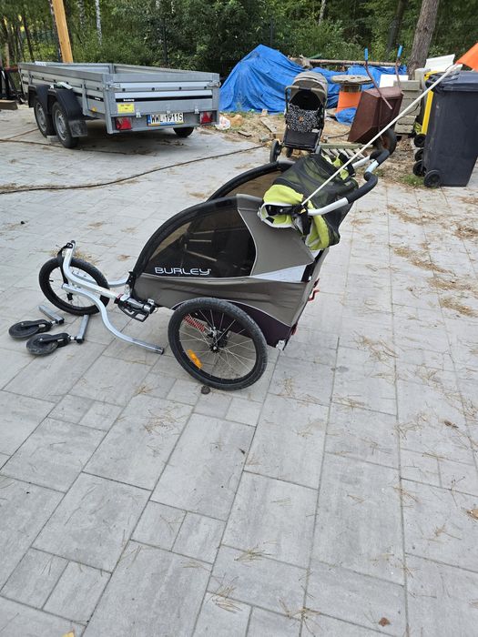 Burley D'lite 2 osobowa przyczepka rowerowa , składana , regulowane op