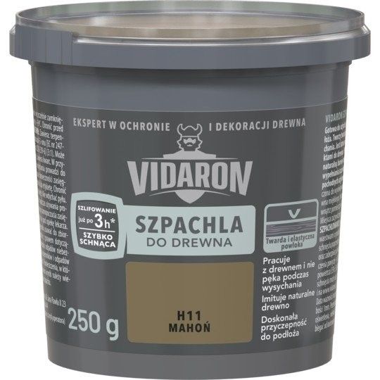 VIDARON Szpachla do Drewna 0,25kg MAHOŃ H11