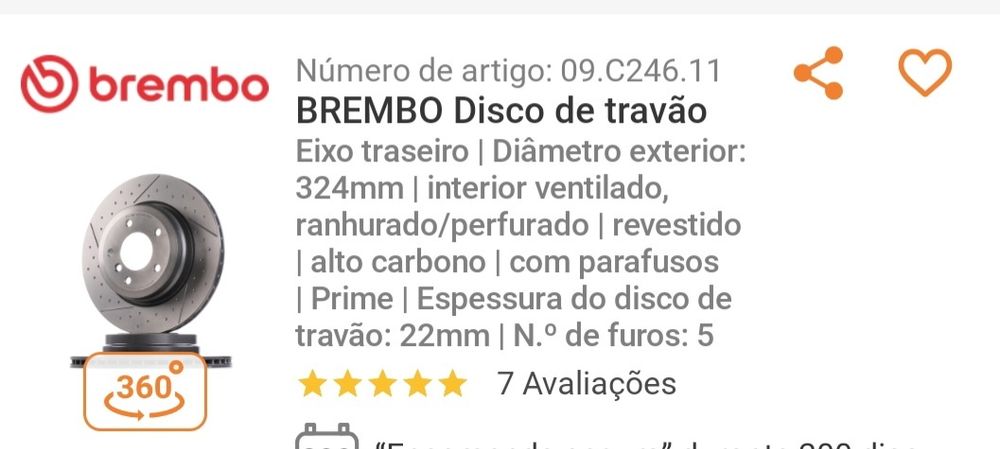 discos novos  para bmw