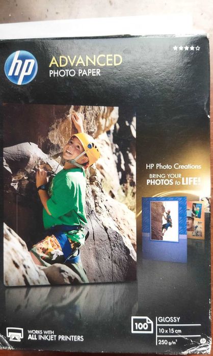 Фотобумага HP 10x15cm Advanced Glossy Photo Paper 350 грн. Аксесуари