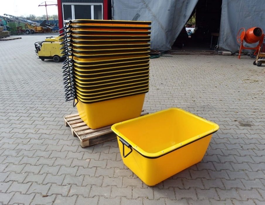 Kastra budowlana pojemnik plasikowy zaprawę beton gruz 200L dźwigowy