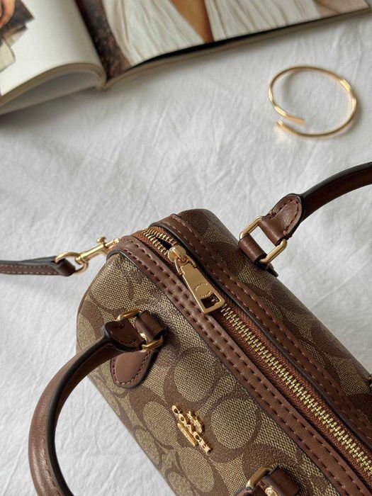 Coach Rowan Ginger Satchel In Signature Canvas/Коуч Роуен Сатчел Джінджер