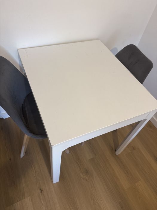 Mesa de jantar extensivel branca