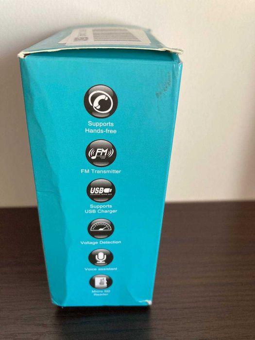 Автомобільний адаптер трансмітер та зарядний пристрій з Bluetooth та FM-радіо
