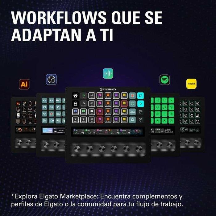 ISG Elgato Stream Deck + XL 36 teclas LCD 6 dials USB-C