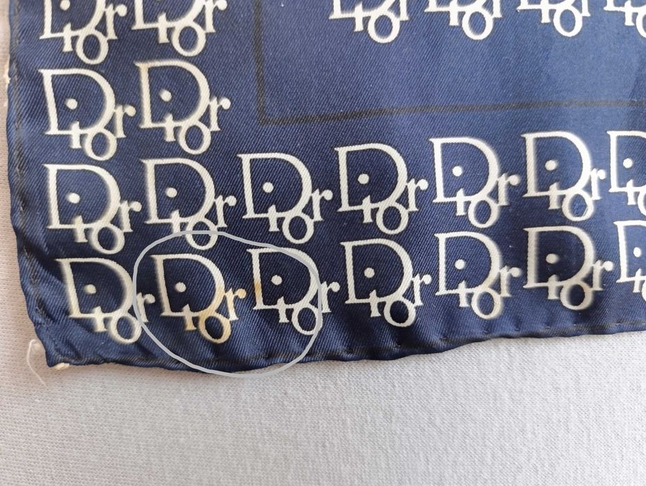 Monogramowana jedwabna apaszka Dior