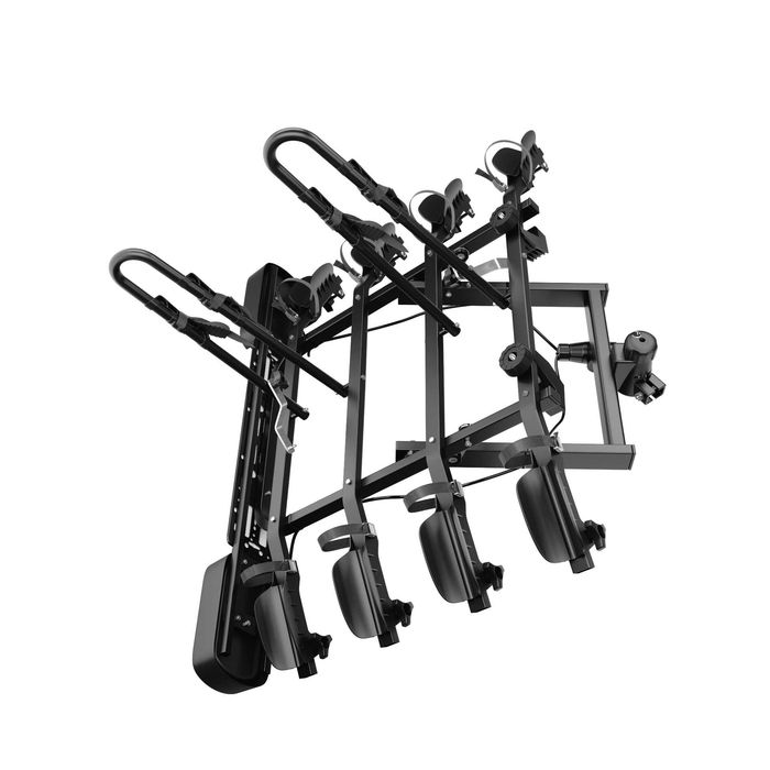 Bagażnik rowerowy platforma na hak Amos Tytan 4 Black uchylany na 4 rowery 75KG 13PIN