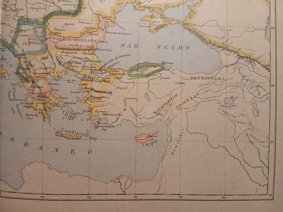Mapa Europa Feudal (1270-1328) (Final do Século XIX, Início Séc XX)