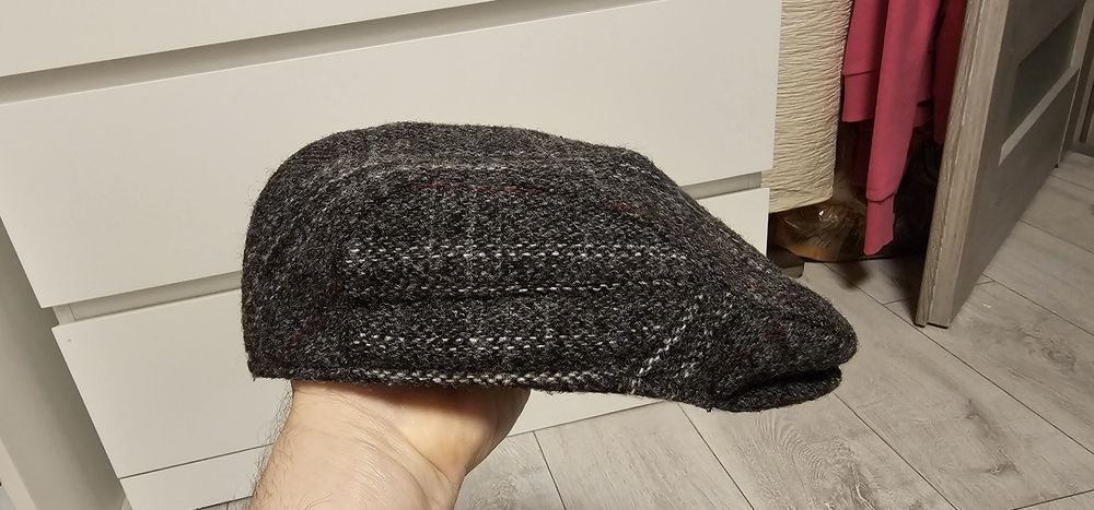 Harris Tweed męski kaszkiet wełniany 100%