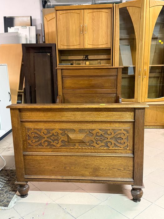 Stylowe mocne dębowe łóżko + stelaż z Holandii DOSTAWA DO DOMU