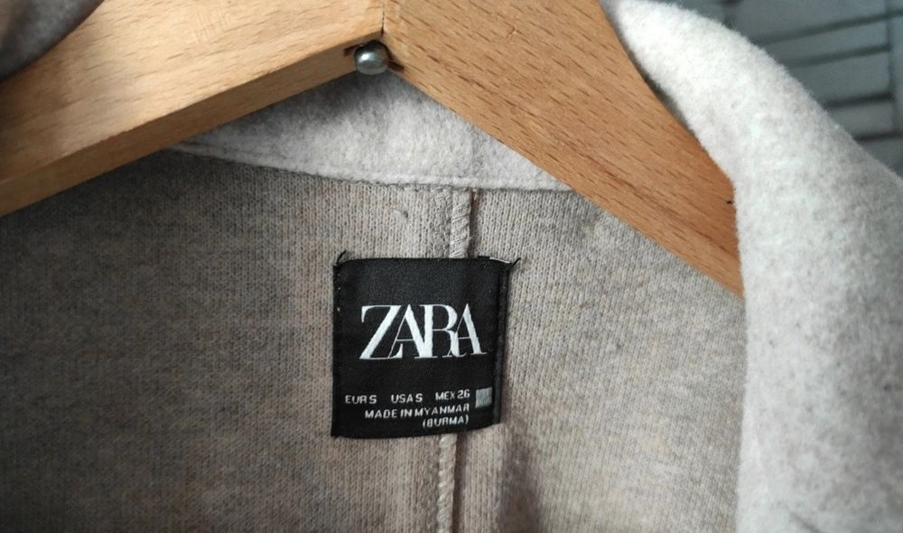 Zara __ klasyczny prosty płaszcz damski