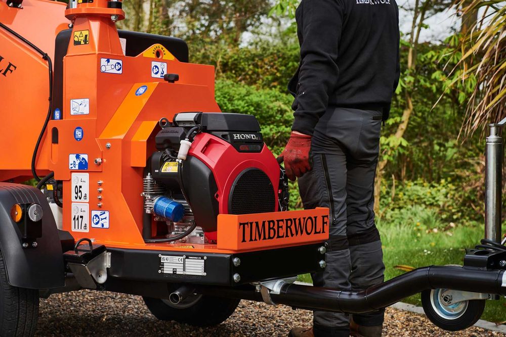 Rębak rozdrabniacz do gałęzi Timberwolf TW 160PH 11 cm  22km HONDA