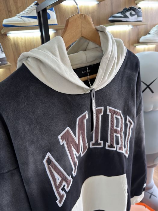 Худі AMIRI Big Logo Faded Black / Brown Off White Bape