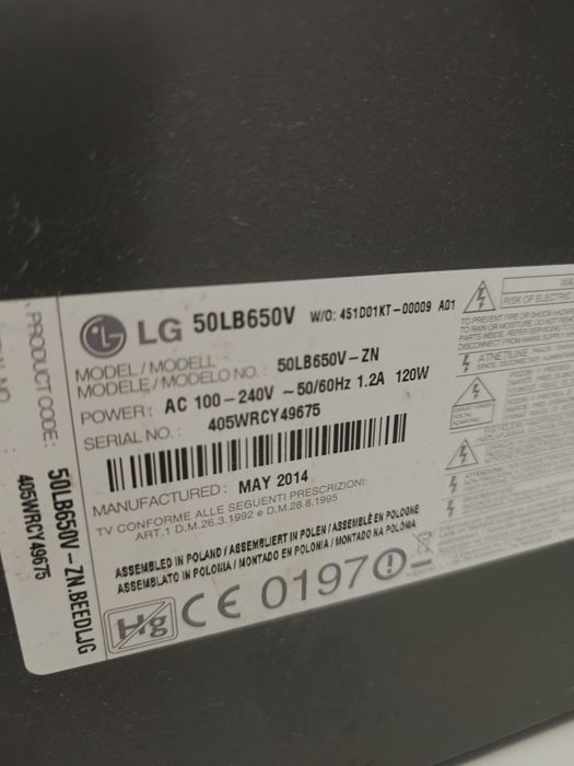 Tv LG 3d  50cali webos
