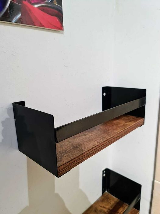 Półka łazienkowa 3 sztuki loft retro na ścianę ścienne dekoracja