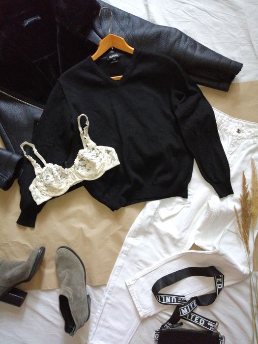 Шерстяной пуловер джемпер Sergio