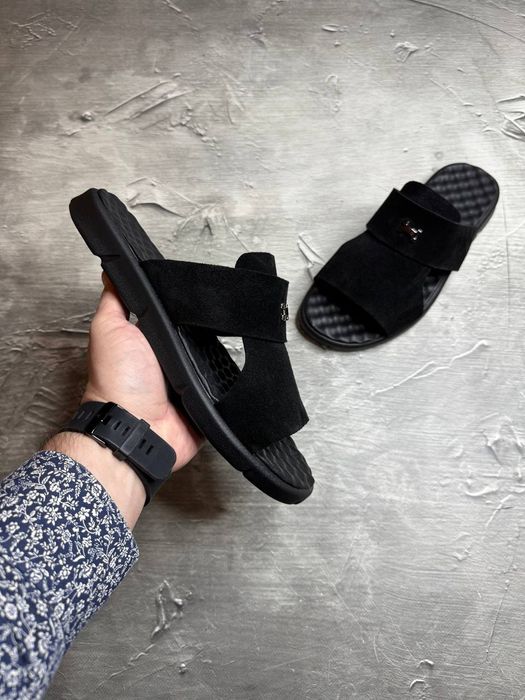 Чоловічі замшеві шлопанці Bellmor Black