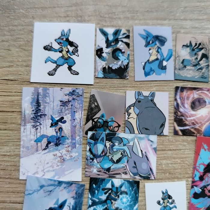 20 matte naklejki stickers Lucario Pokemon