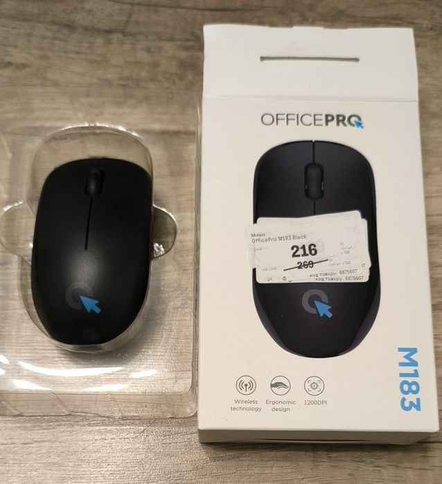Мышь OfficePro M183 Wireless Black