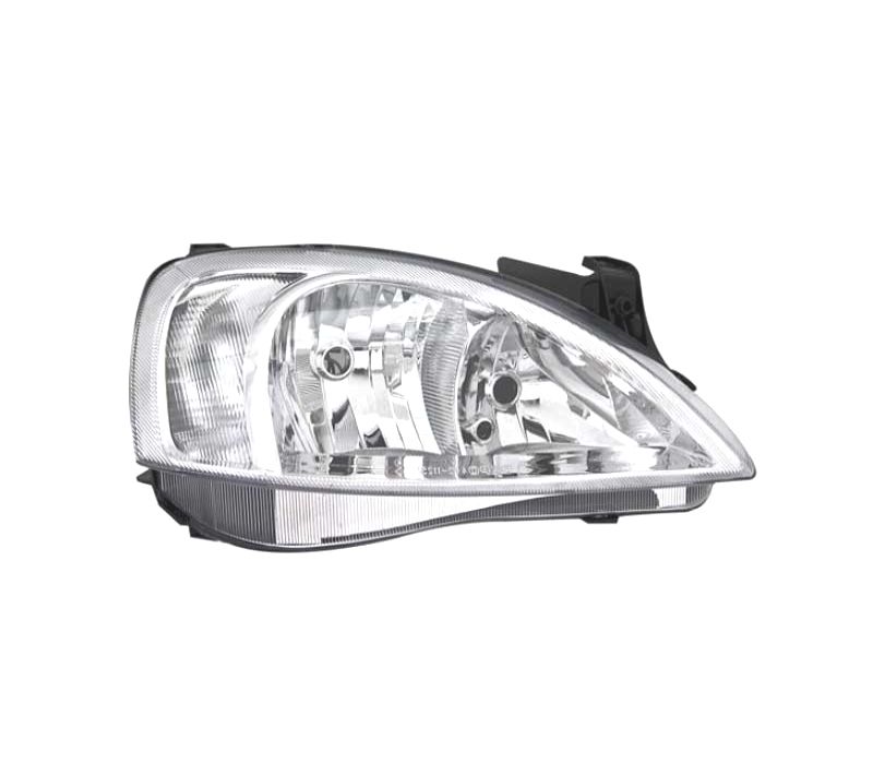 FARÓIS FRONTAIS PARA OPEL CORSA C FUNDO CROMADO