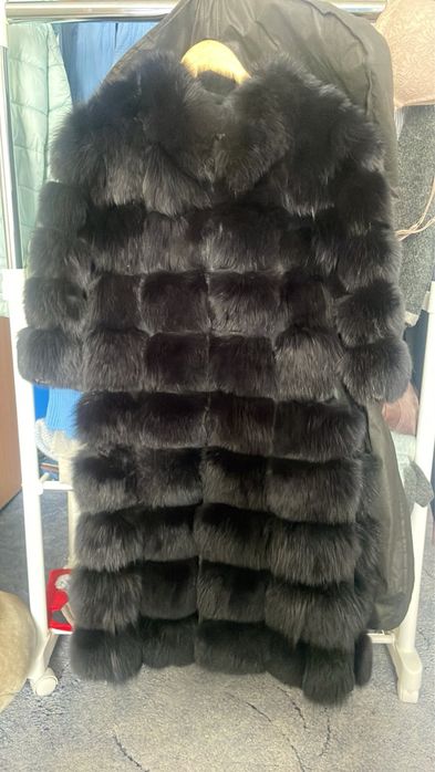 Песцова шубка, б/у на струнку дівчину