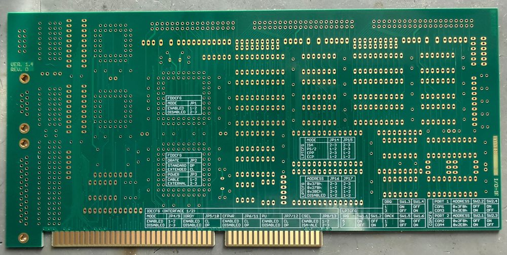 Продам платы pcb ISA I/O INTERFACE