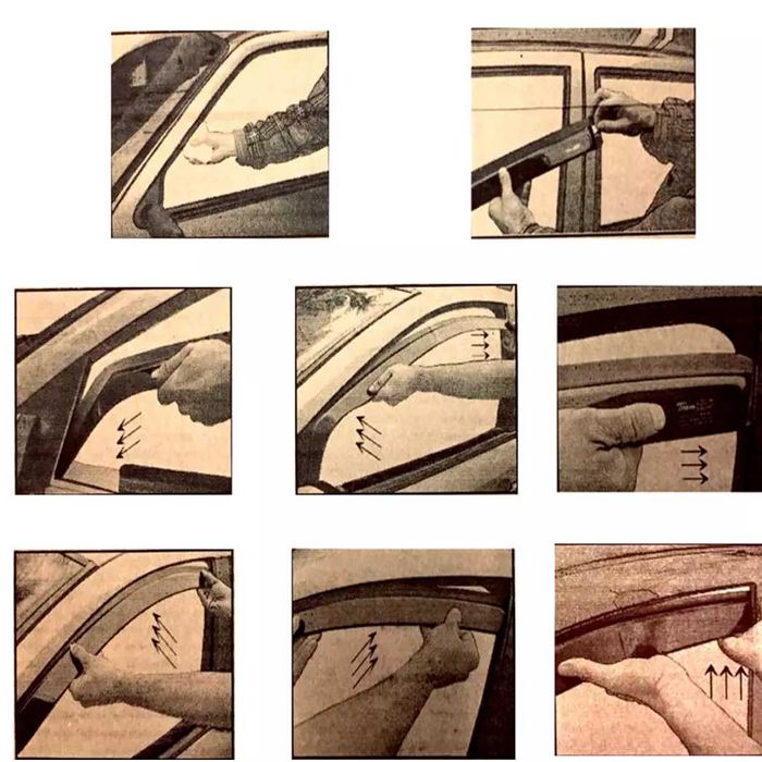 Передні вставні вітровики Chevrolet Aveo T250 Нові RACING ЦІНА ЗА 2 ШТ