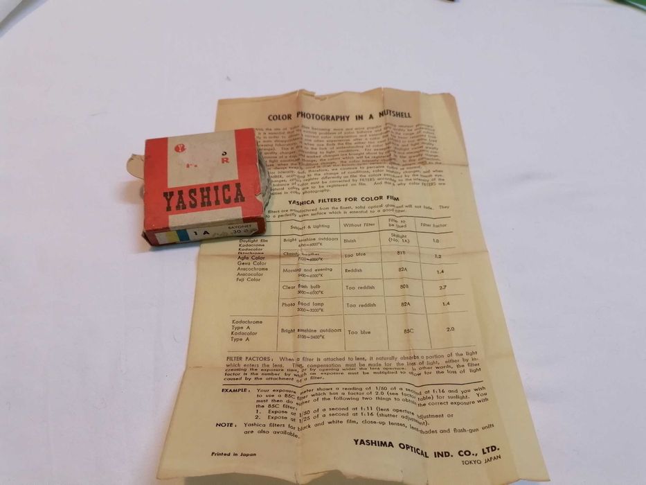 Filtro YASHICA Baioneta 30mm