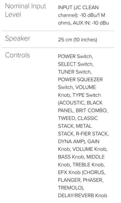 Amplificador guitarra Roland 30 watts