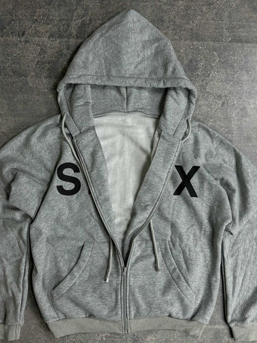 Худі hoodie зипка кофта сіра з капюшоном худи серая зіп grey