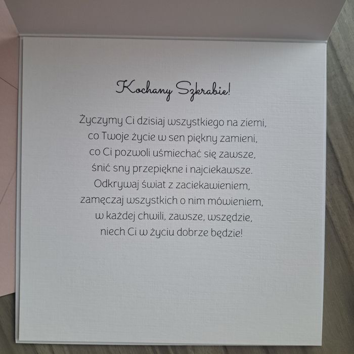 Personalizowana kartka na roczek, urodzinki, z okazji narodzin