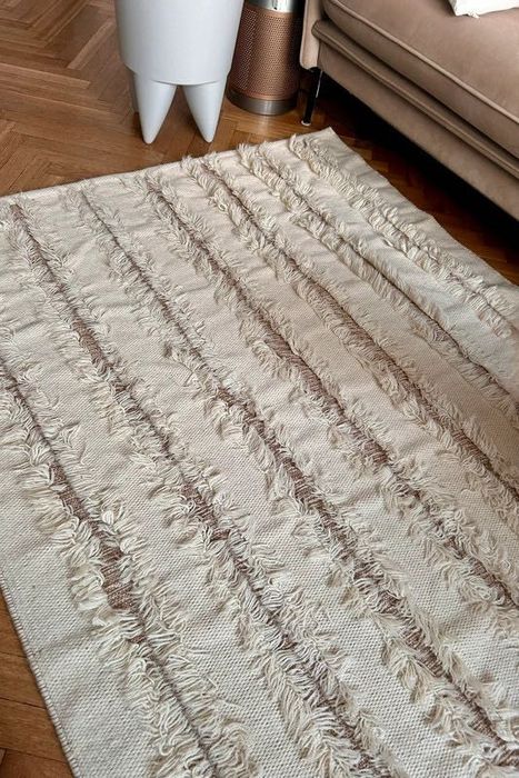 килим ikea PEDERSBORG 100% вовна 133x195 см бежевий