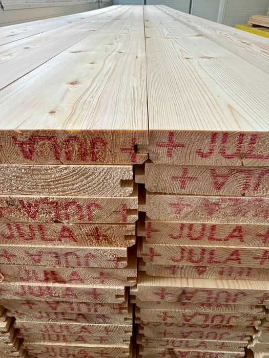 Deska podłogowa sosna skandynawska 34x148 stropo-podłoga szalówka