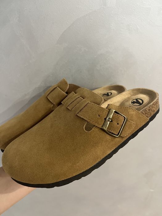 Сабо,натур.замша,24 см. Нові