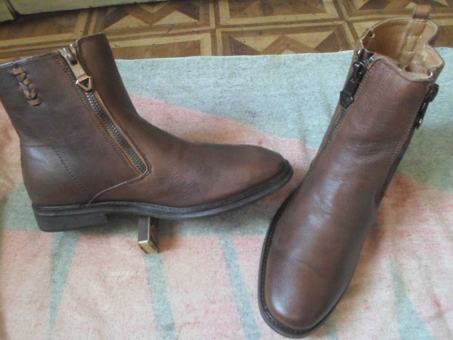 Ботинки демисезон Guess/берцы кожа