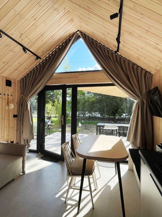 Nowe domki Sława do wynajęcia nad jeziorem Bay Zatoka Radzyń