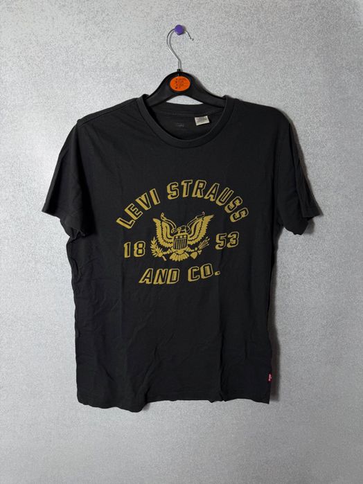 Koszulka Levi’s S szara tshirt big logo męska logowana