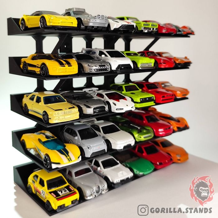 Ekspozytor stojak 30 miejsc V2 Hot Wheels Matchbox 1:64 Gorilla Stands