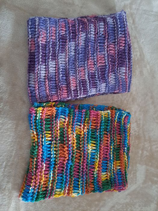 2 golas malha feita à mão