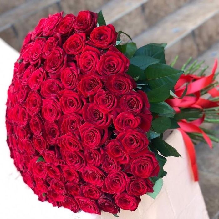 Квіти оптом (101 роза) 51/21/ весільні букети