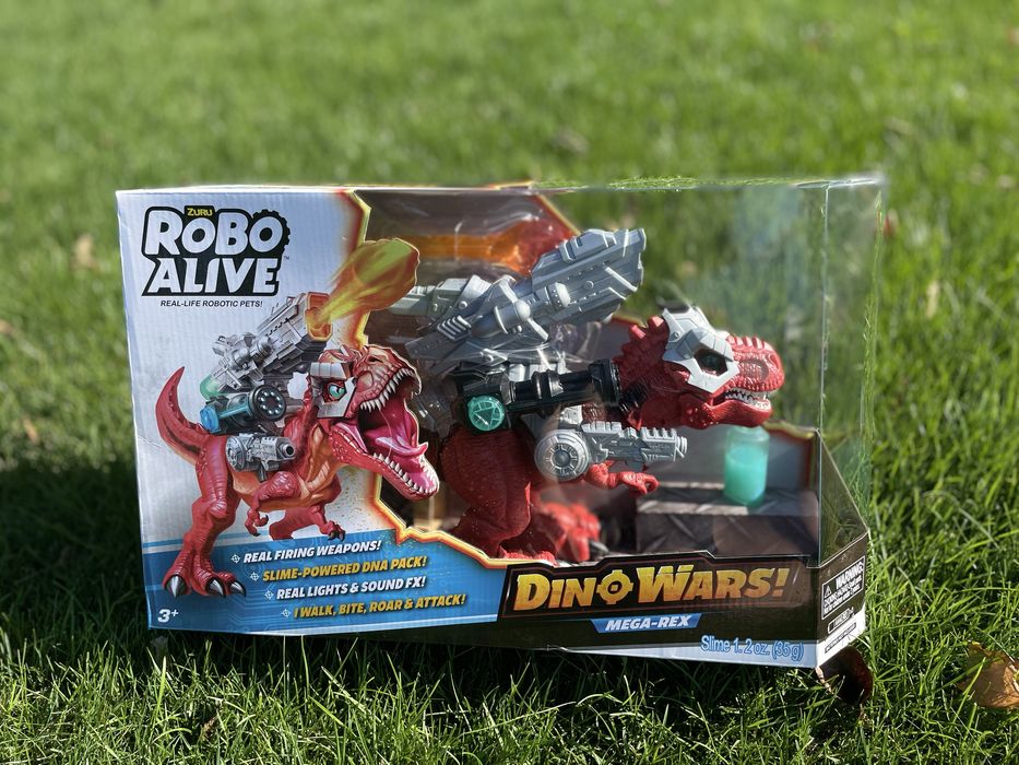 Большой динозавр T-Rex с боевым оружием, Robo Alive Dino Wars Mega-Rex