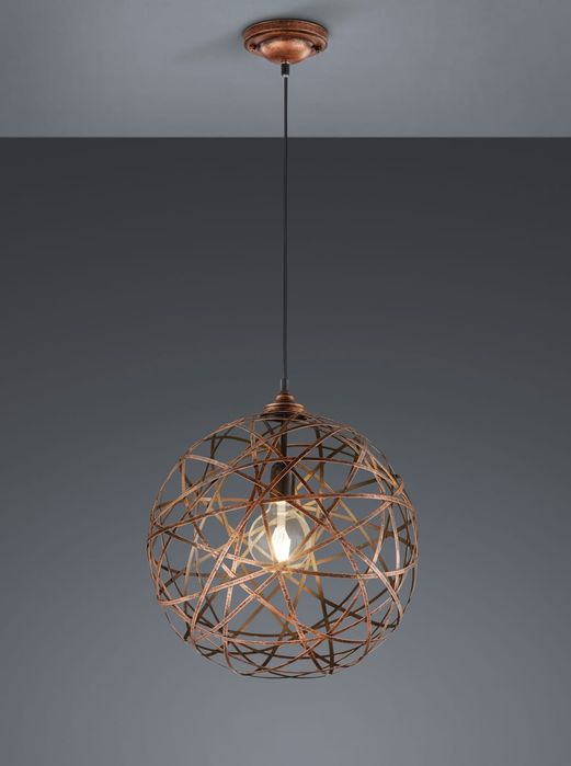 Candeeiro metal ( bronze) entrançado (150 cm por 40cm)