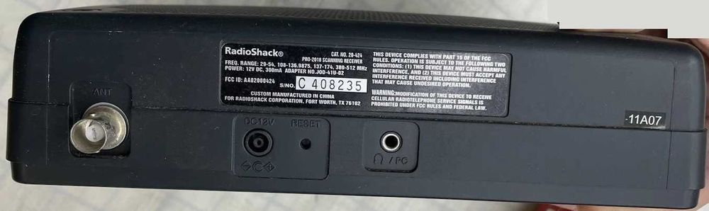 Радіосканер RadioShack PRO-2018