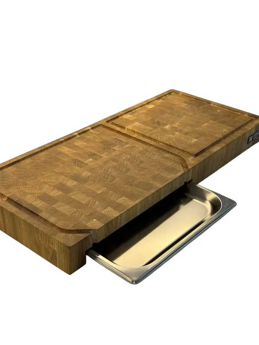 Дошка обробна торцева подвійна з піддоном Gorillas BBQ DS56