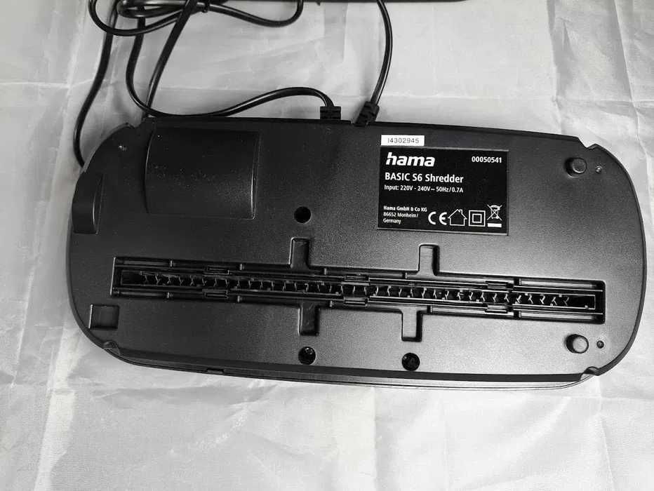 Hama Basic Niszczarka Dokumentów Czarny 8 L