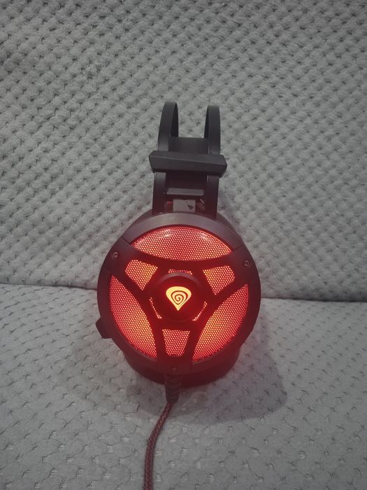 Słuchawki gamingowe Genesis Neon 360, czarno-czerwone