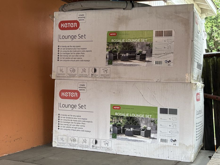 Meble ogrodowe ratanowe nowe komplet