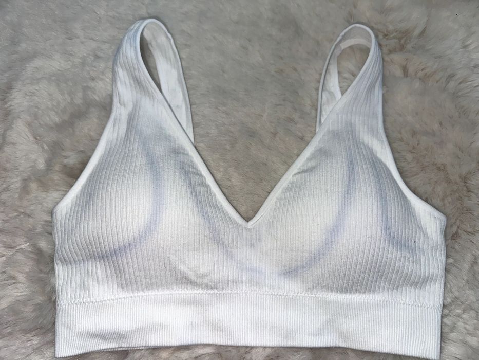 Primark biustonosz sportowy nowy biały S